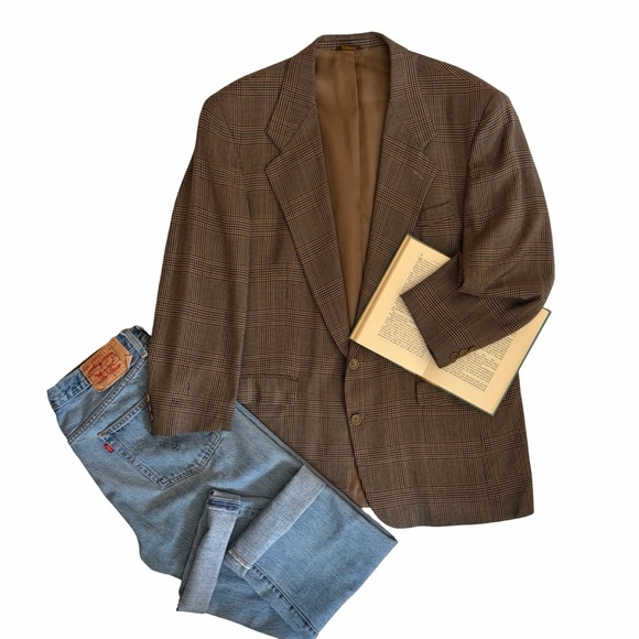 Vintage Pierre Balmain | Oversized Glenn Plaid Blazer - Picture 7 of 15